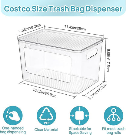 Vtopmart 1 Pack Trash Bag Holder, Stackable Garbage Bag Dispenser