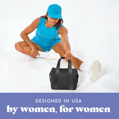 Fit & Fresh Remi Lunch Bag for Women Work – Neoprene Lunch Tote with Containers & Ice Pack, Reusable Meal Prep Lunch Box, Large Capacity, Machine Washable, Black