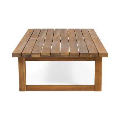 Christopher Knight Home Timothy Outdoor Acacia Wood Coffee Table, Teak Finish