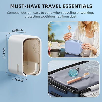 Travel Toothbrush Head Cover 4PCS, Electric Toothbrush Covers Caps, Ventilated
