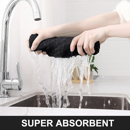 Homaxy Premium Cotton Kitchen Towels 16"x 28", Large Natural Ring Spun 390 GSM