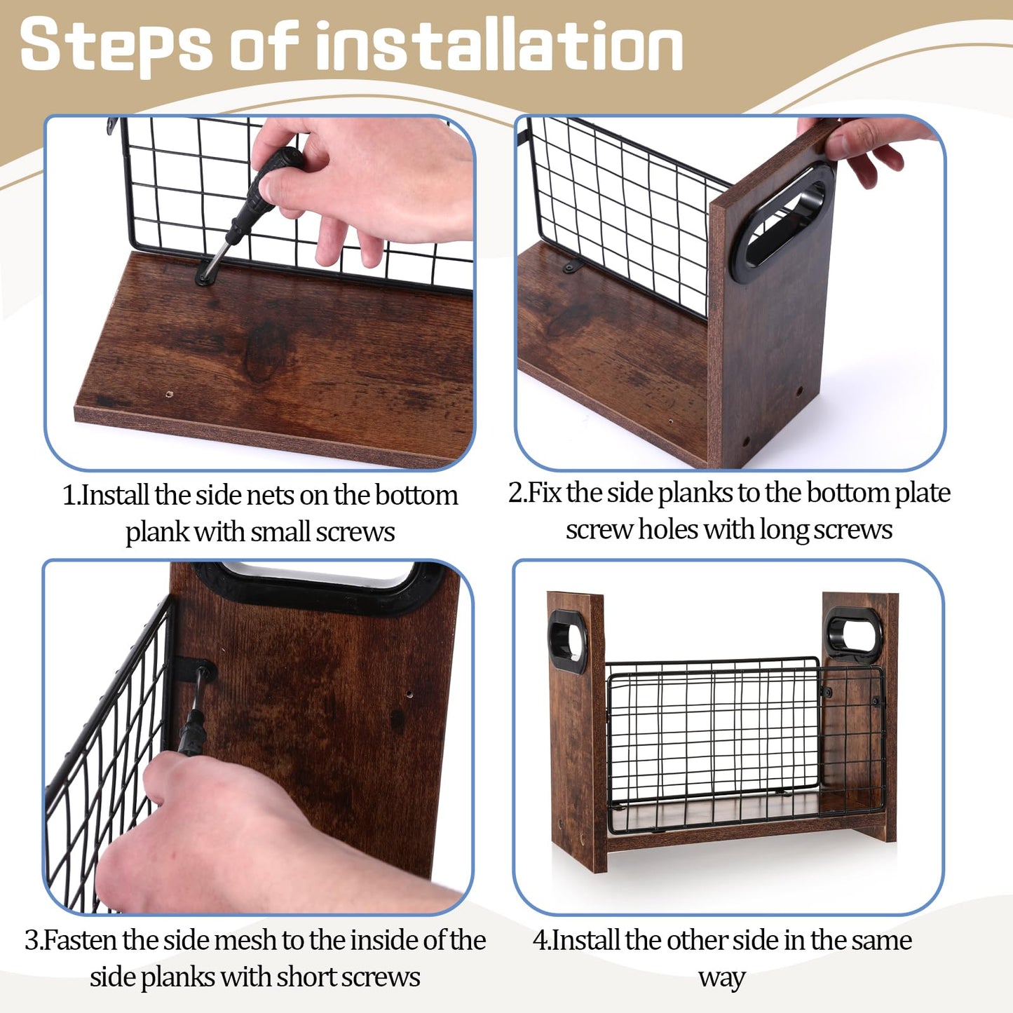 SynHHergyx Magazine Holder Magazine Book Holder Slim Magazine Rack Floor Magazine File Holder Storage Basket Folder Organizer Bin for Letters, Magazines, Books, Newspapers