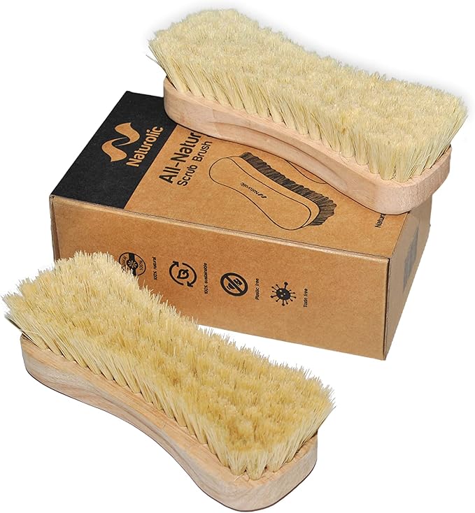 All-Natural Wooden Scrub Brush Set | Eco-Friendly Cleaning Brush Set