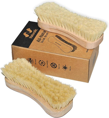 All-Natural Wooden Scrub Brush Set | Eco-Friendly Cleaning Brush Set