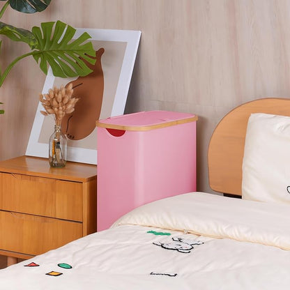 Slim Laundry Basket with Wheels, Narrow Hampers