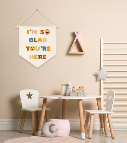 3Pcs Blank Wall Canvas Banners - Blank Pennant Flag Banner& Wooden Dowel &Unbound String - Decorative DIY Wall Decor, Interior Decoration, Baby Shower, Wedding, Graduation,Space,Corner, Classroom Decor,Meaningful DIY Gift