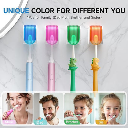 Toothbrush Holders for Bathrooms【Upgrade Single Slot Design】 Toothbrush Holder