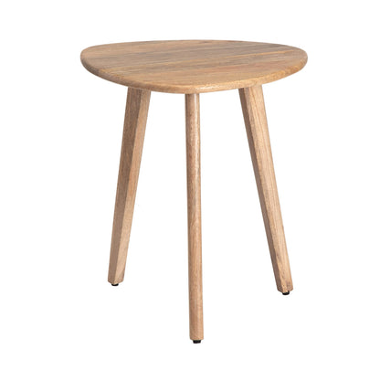 MH London Side Table - Wandsworth Wooden End Table - Exclusively Designed Hand Crafted Small Tables - Contemporary Triangle End Table for Living Room, Bedroom Bedside Tables and Office, Natural
