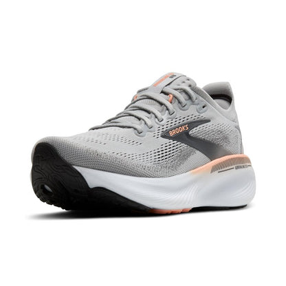 Brooks Women’s Adrenaline GTS 25 Supportive Running & Walking Shoe - Grey/Blackened Pearl/Coral - 5 Medium