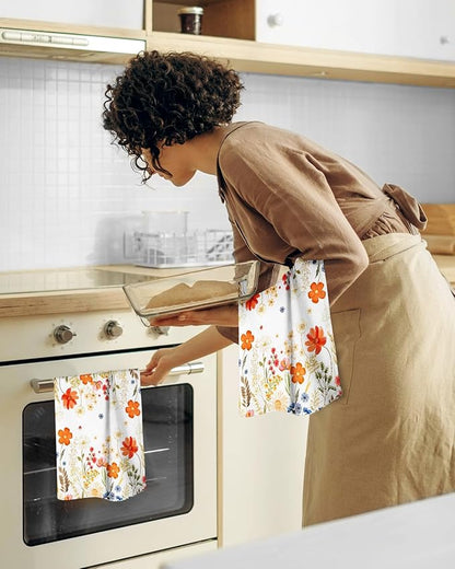 Flour Sack Kitchen Towels Set of 2-18x26 Cotton Dish Towels