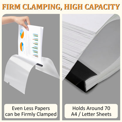 20 Pack Report Covers with Sliding Bar - Clear Plastic Presentation Folders for A4 & Letter Size Paper, 70 Sheet Capacity File Document Binder for School, Office, Resume & Business Use
