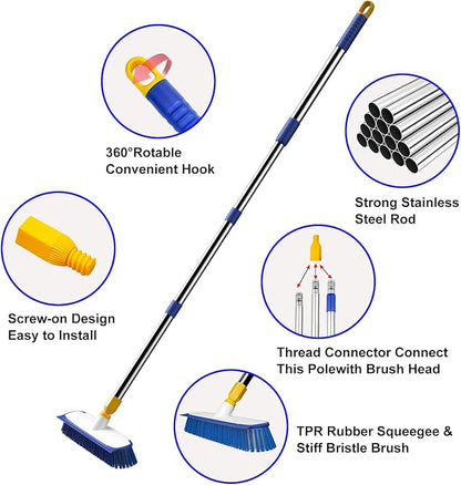 ITTAR 12" Wide Floor Scrub Brush