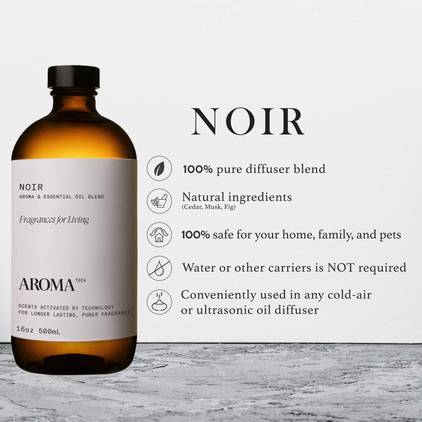 AromaTech The Hotel Aroma Essential Oil Blend: Luxury Hotel Inspired Aromatherapy with Lemon, Lavender, Peach & Pine for Ultrasonic Diffusers & Nebulizers - 0.3 fl oz, 10 mL