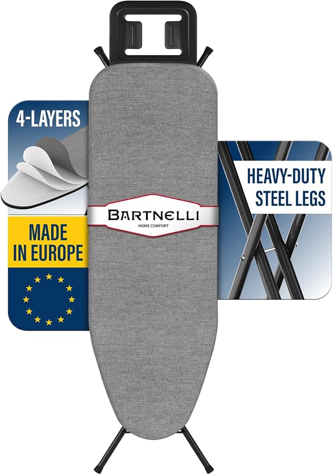 Bartnelli by Rorets Ironing Board Made in Europe | Iron Board
