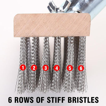 MAXMAN Stainless Steel Wire Scrub Brush
