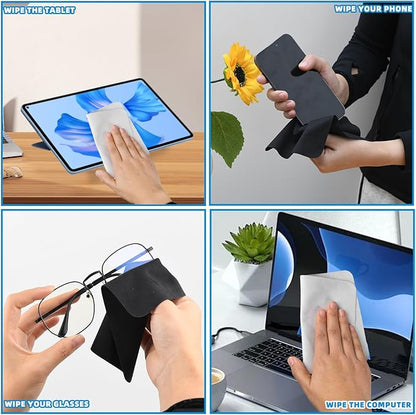 15 Pcs Glasses Cleaning Cloth Cleaner Wipes