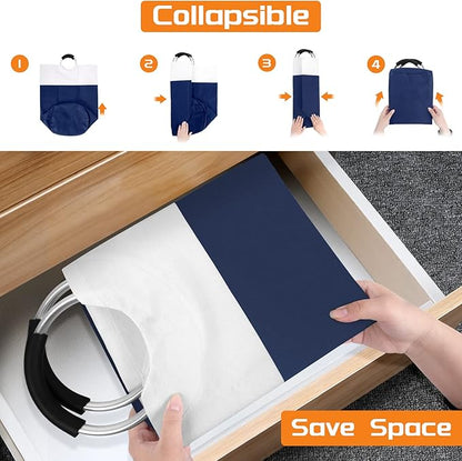 BlissTotes 90L Laundry Basket, Freestanding Laundry Hamper, Collapsible Dirty