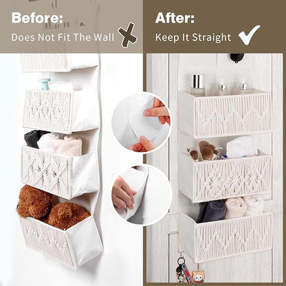 ANTIS'S HOME Over The Door Organizer Boho Bedroom Decor Nursery Storage