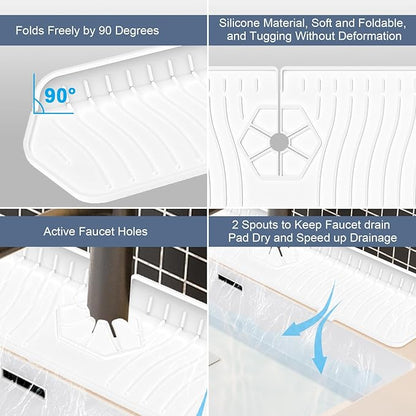 Faucet Guard - 90 Foldable Draining Mat