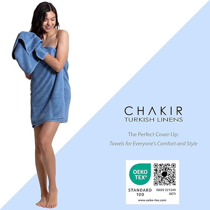 Chakir Turkish Linens, 100% Cotton Premium Quality Turkish Bath Sheets