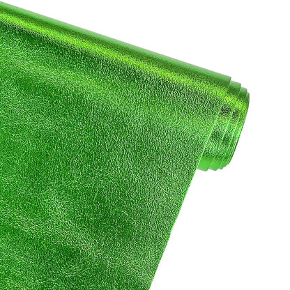 ONEART | Metallic Green Soft Faux Leather Fabric, 0.9 mm Lambskin Synthetic Pleather for Handbag Wallets Hair Bows Crafts