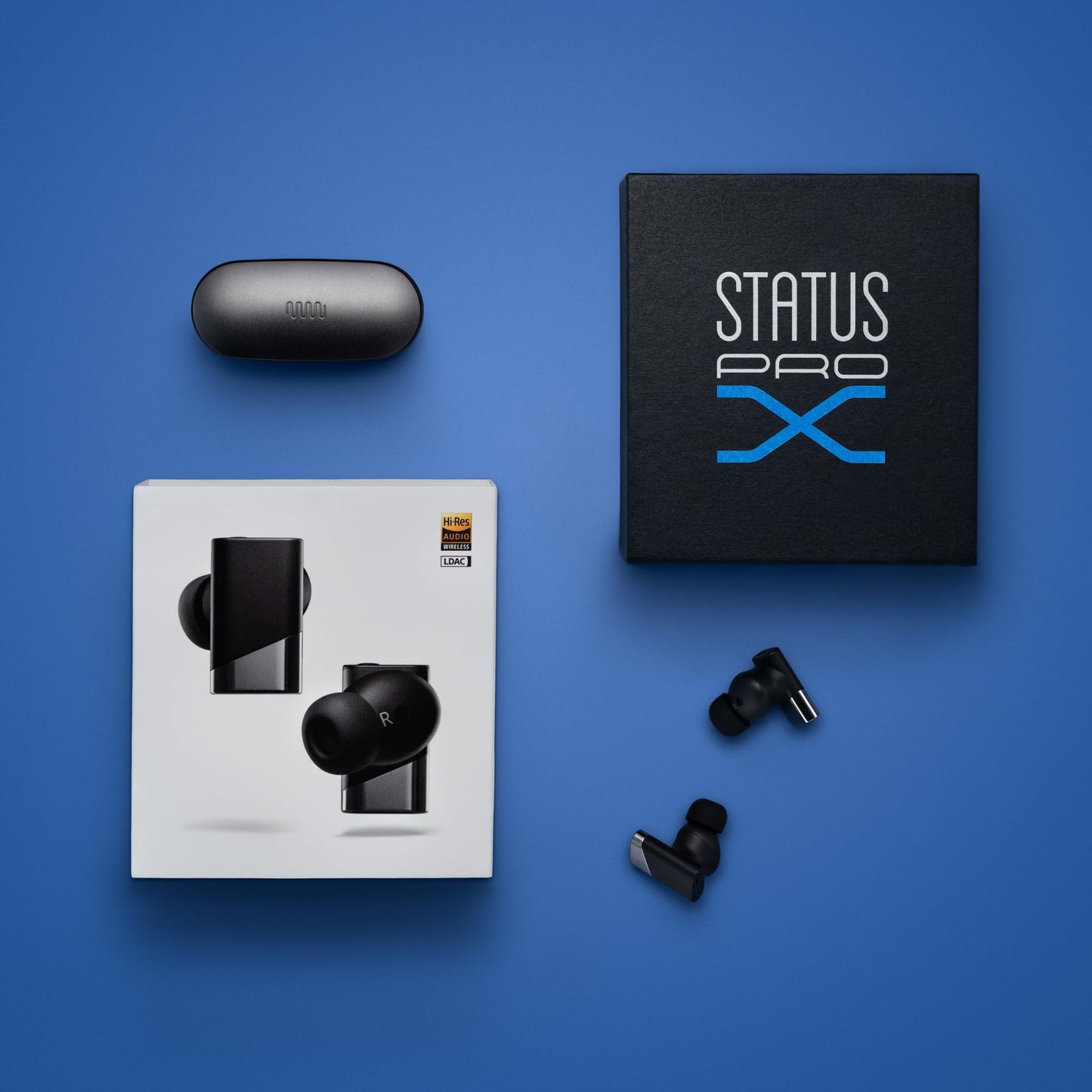 Status Pro X Wireless Earbuds, Triple Speaker Driver, Hi-Res Audio with LDAC, 52dB ANC, 6 Beamforming Mics with VoiceLoom AI for Clearest Calls