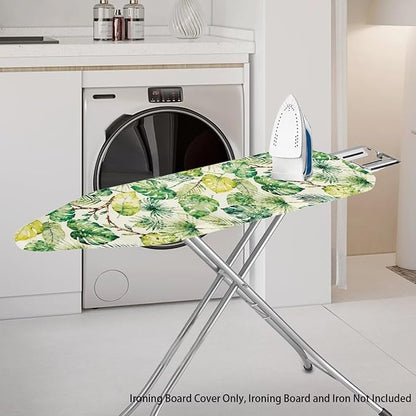 Monstera Print Ironing Board Cover Protector Dirt-Resistant Iron Board Cover