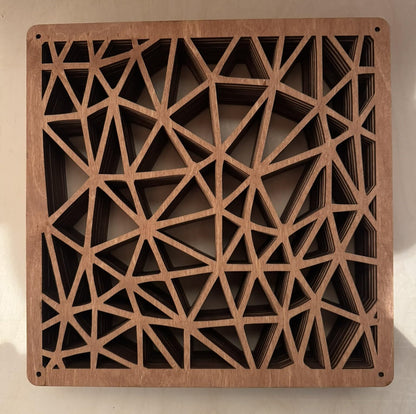 Woodtuct Teak Decorative Room Divider Panels, 12 Pack