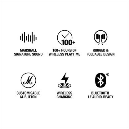 Marshall Major V On-Ear Wireless Bluetooth Headphone - Cream