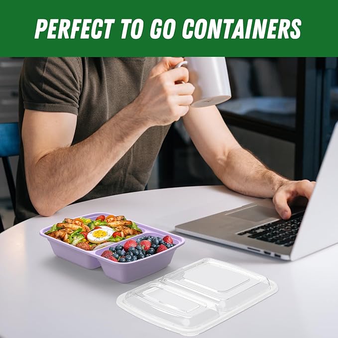 50 Pack 28 oz Meal Prep Containers Reusable