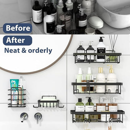 5 Pack Shower Caddy Organizer Rack Shelf