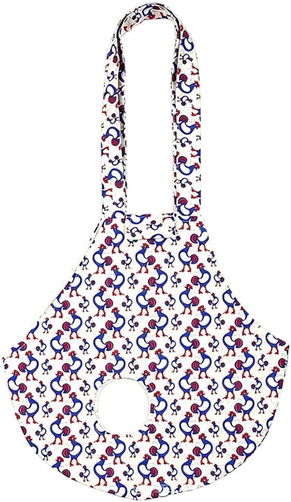 Chicken Carrier Sling Holder Bag with Handle, Driving Poultry Carriers Handbag for Farm Owners and Pet Lover Chicken Holder Poultry Travel (White#C)