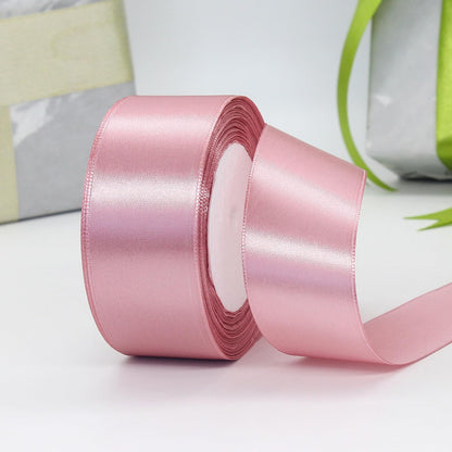 1-1/2 inch 125 Yard Pink Satin Ribbon Arts Crafts Sewing 25 Yard Each Roll Satin Ribbon for Flower Bouquet Ribbons for Christmas Tree DIY Decoration (Peony Pink, 1-1/2 inch,Pack of 5)