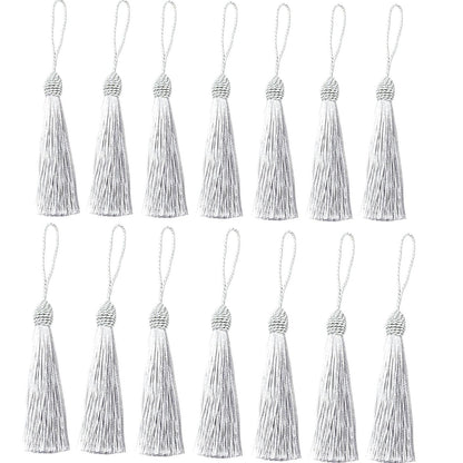 20pcs 5.5Inch Craft Tassels Handmade Polyester Filament Embellishments for Keychain Earring Jewelry Making, Souvenir, Graduation,Clothing Sewing,Gift Tag DIY Craft Projects. (Military Green 1)