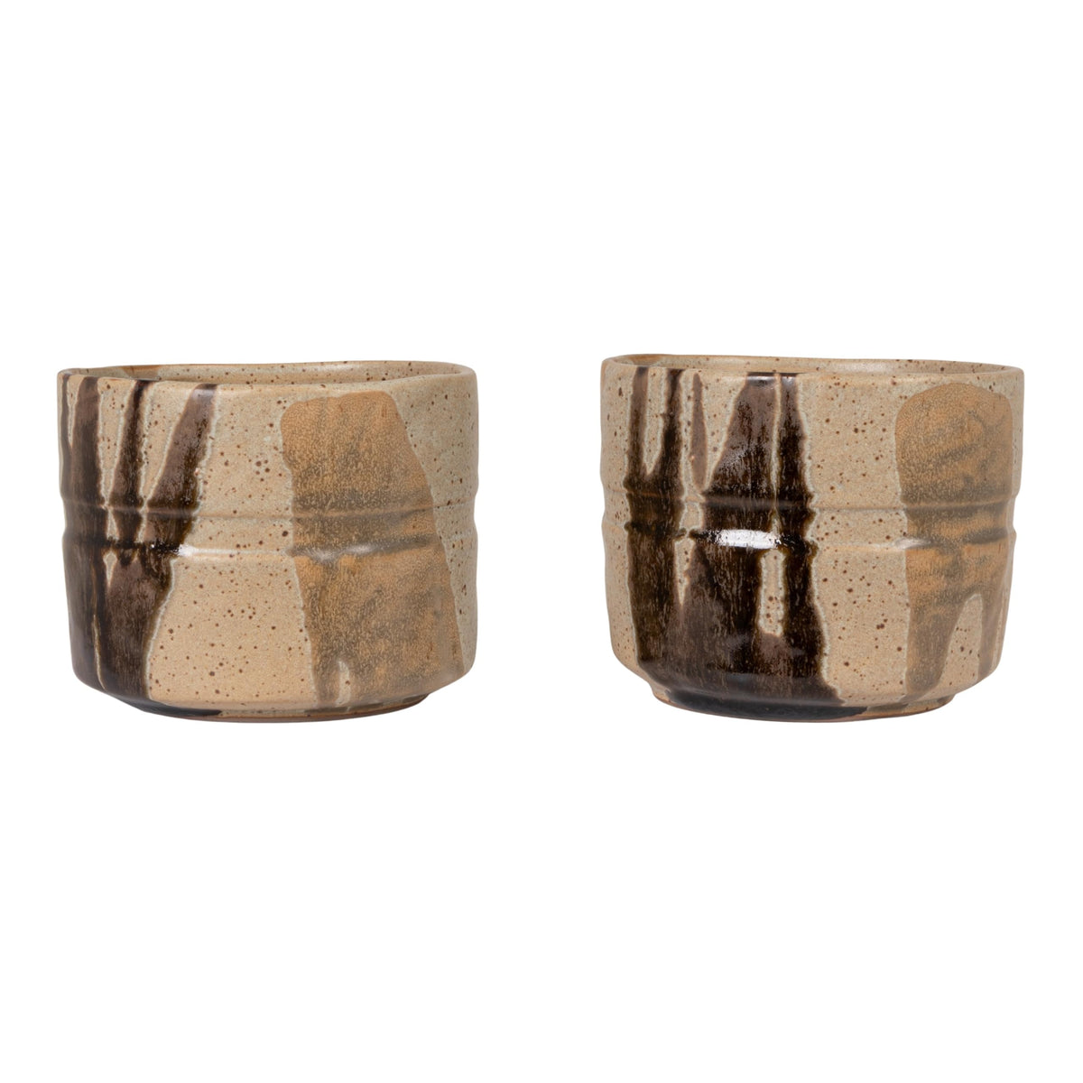 Creative Co-Op Stoneware Planter in Reactive Glaze, Multicolor