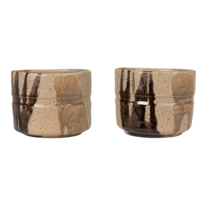 Creative Co-Op Stoneware Planter in Reactive Glaze, Multicolor