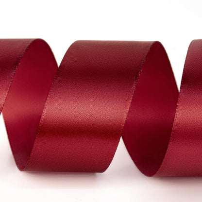 Quhora 1-1/2" x 100 Yards Satin Ribbon - Wide Silk Wine Red Ribbon with Spool - Ideal for Gift Wrapping, Floral Bouquets, Crafts, Wedding Party Decorations, Christmas and Sewing Projects
