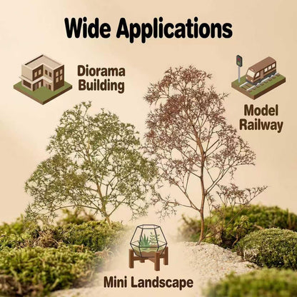 ZZZ SAN ZHI Model Building Materials for Model Trains, Plastic Model Parts & Accessories, Hobby Building Supplies for Railroad Layouts, (Green)