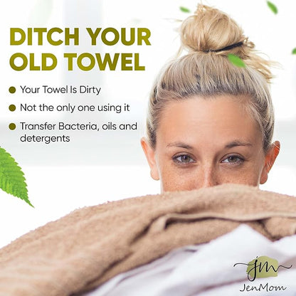 Disposable Face Towels – 50 XL 10” x 12” Biodegradable Dry Wipes