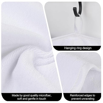 SINLAND Microfiber Facial Cloths Fast Drying Washcloth 8inch x 8inch Absorbent
