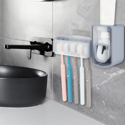 5 Slots Wall Mount Toothbrush Holder