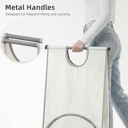 STORAGE MANIAC Wall Mount Laundry Hamper, Hanging Laundry Bag