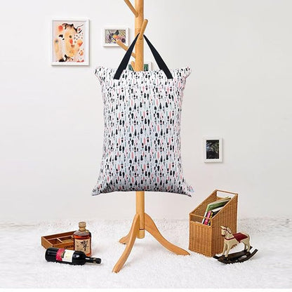 ALVABABY 2 Pack Large Wet Dry Bag Waterproof Hanging Cloth Diaper