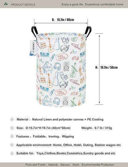 Round waterproof laundry basket, gift basket, suitable