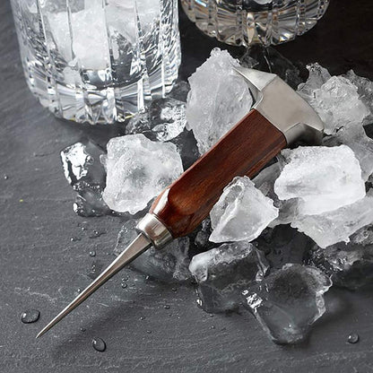 Ice Pick Stainless Steel, Ice Picks for Breaking Ice, Napkin Holder for Table, Metal and Wood Napkin Holder, Standing Napkin Holders for Paper Napkins