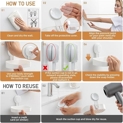 LEVERLOC Soap Holder Suction Cup