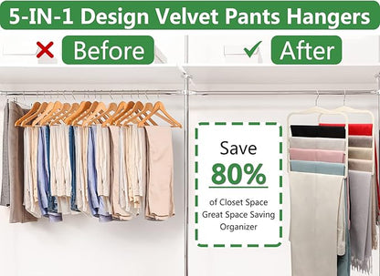 Pants Hangers Space Saving, Organization and Storage