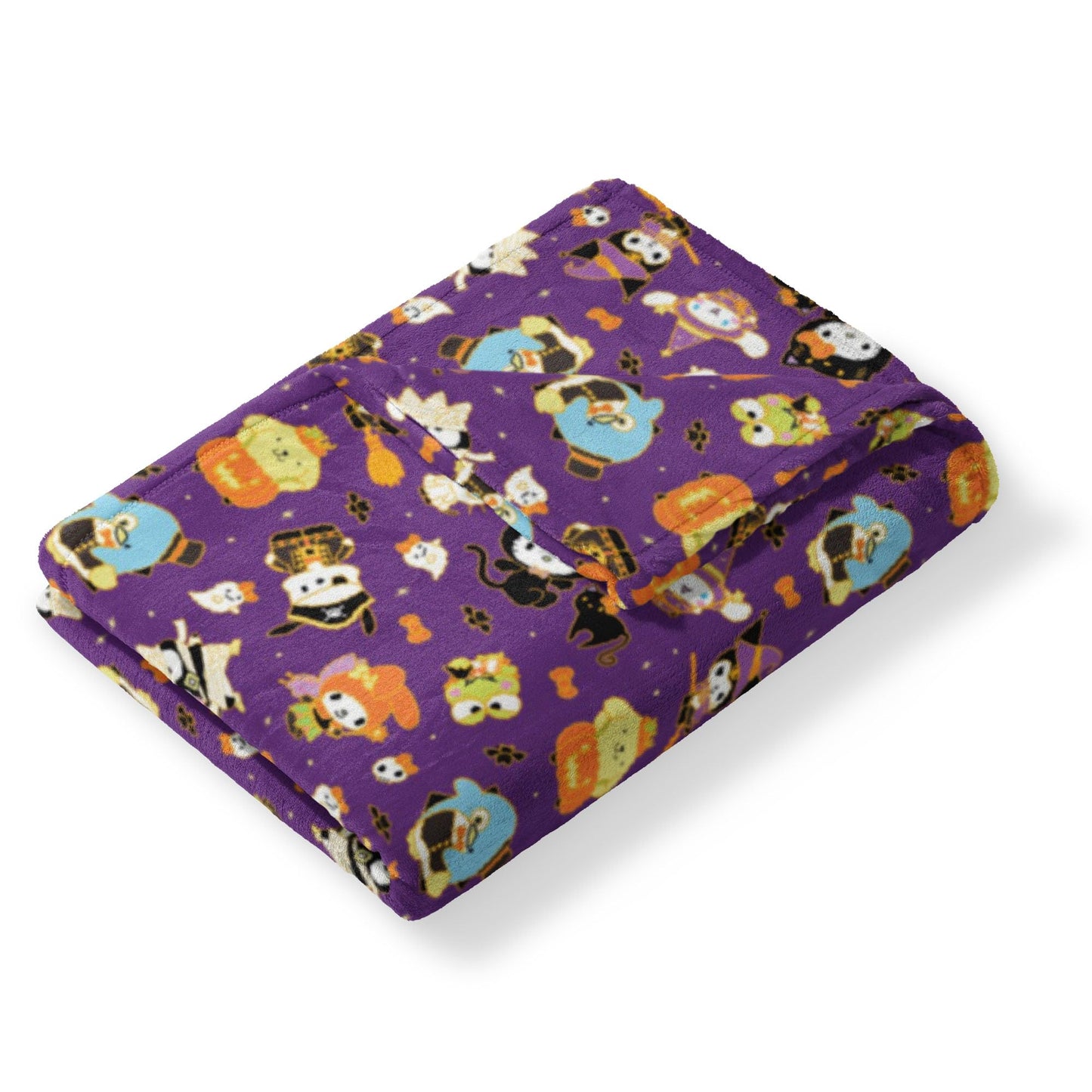 Northwest Hello Kitty Silk Touch Throw Blanket, 50" x 70", Halloween Gold