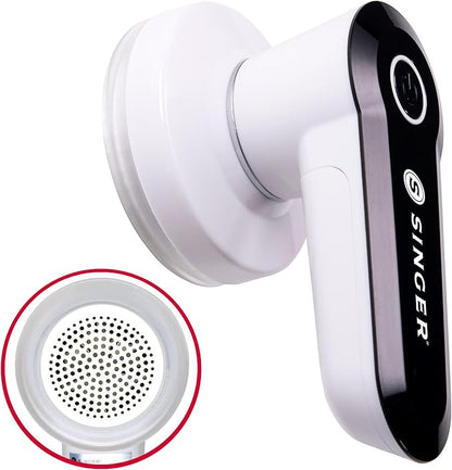 SINGER Compact Fabric Shaver and Lint Remover | Portable, Battery Operated