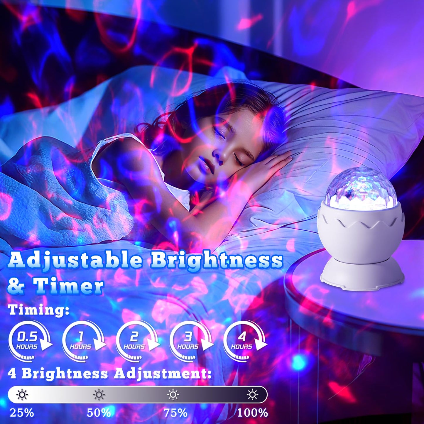 Star Projector, Galaxy Projector for Bedroom, Night Light for Kids, LED Nebula Lighting with Timer and Remote,Gift for Adults, Teens (Proyector de Galaxias para Habitación)
